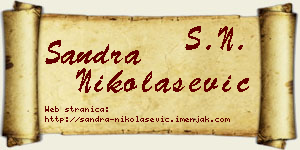Sandra Nikolašević vizit kartica